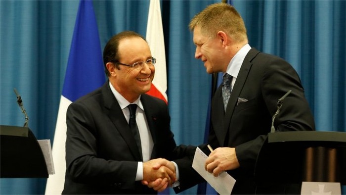 French President Meets Slovak Prime Minister for the First Time