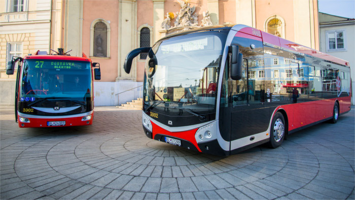 Новые электроавтобусы в Братиславе