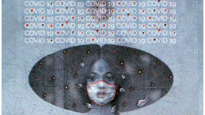 Выпущена марка с мотивом COVID-19