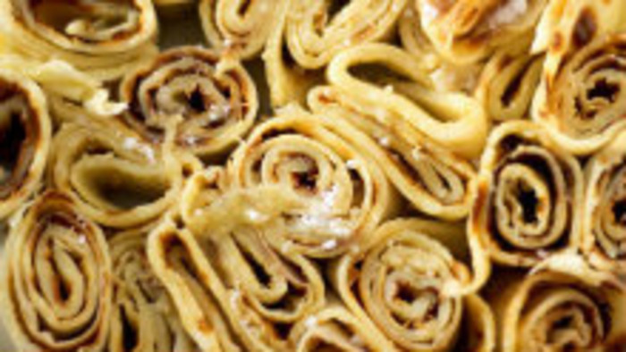 Palacinky zapečené s tvarohom