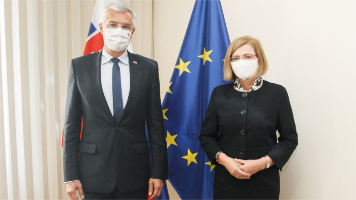 Außenminister Korčok empfängt Chefin des Visegrad-Fonds