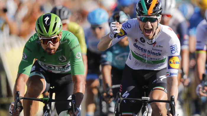 Tour de France: el ciclista eslovaco Peter Sagan se mantiene al frente del clasificador