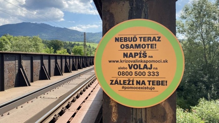 Mapa pomoci ako prevencia proti samovraždám na železničnom koľajisku