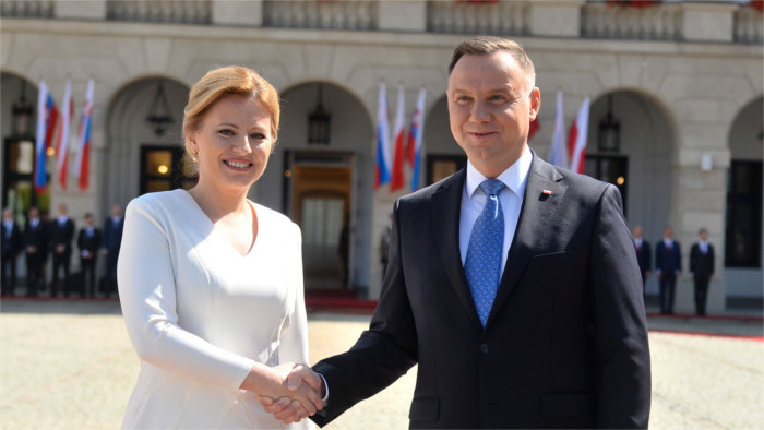 President in Poland for talks