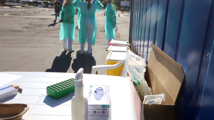 Five districts turned "red"