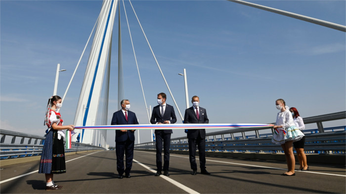 Komarno - Komarom Bridge opened on Thursday 