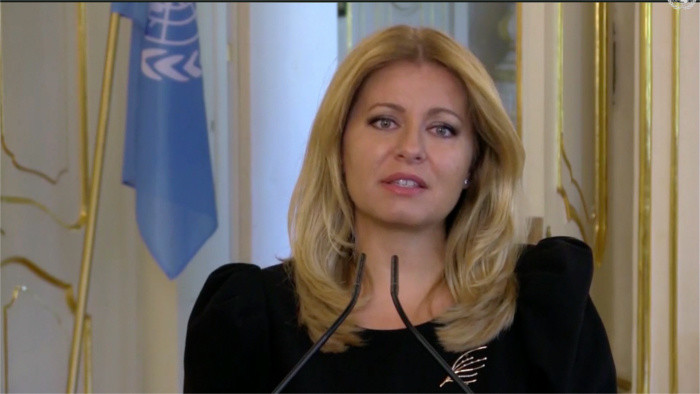 Čaputová interviene en el Debate General de la 75° Asamblea de la ONU