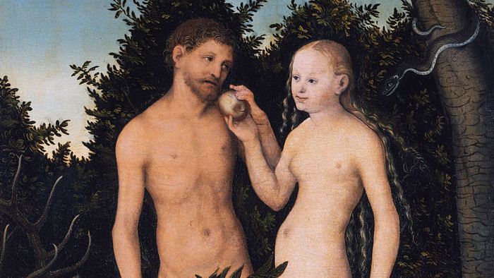 Slovak calendar: Adam and Eva