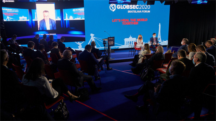 Präsidentin Čaputová auf Globsec in Bratislava