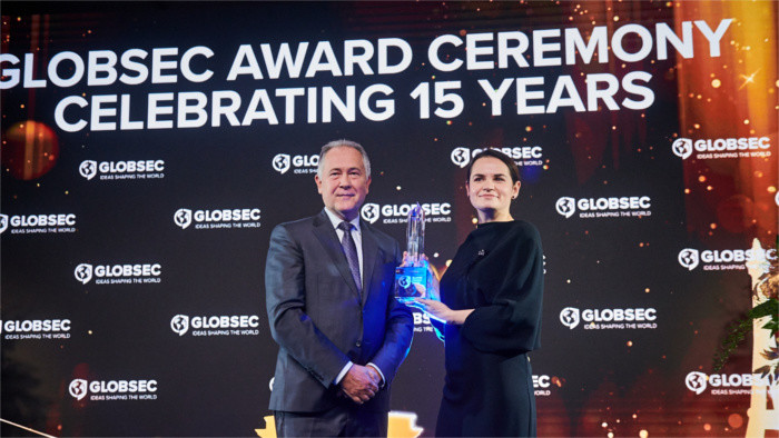 Entretien de I. Korčok avec la biélorusse Sviatlana Cichanovska