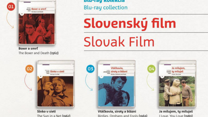 Desať dielna blu-ray kolekcia slovenských filmov