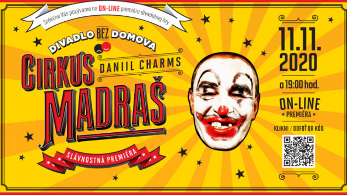 Divadlo bez domova dnes uvádza premiéru online