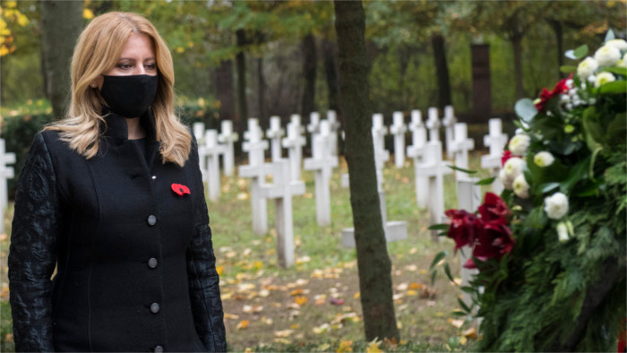 Präsidentin Čaputová gedachte Kriegsveteranen