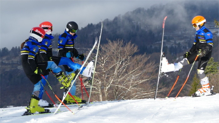 Stations de ski bondées 