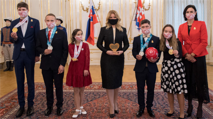 Sportifs handicapés reçus par la présidente de la République