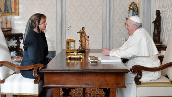 Slovak President Čaputová visits Pope Francis