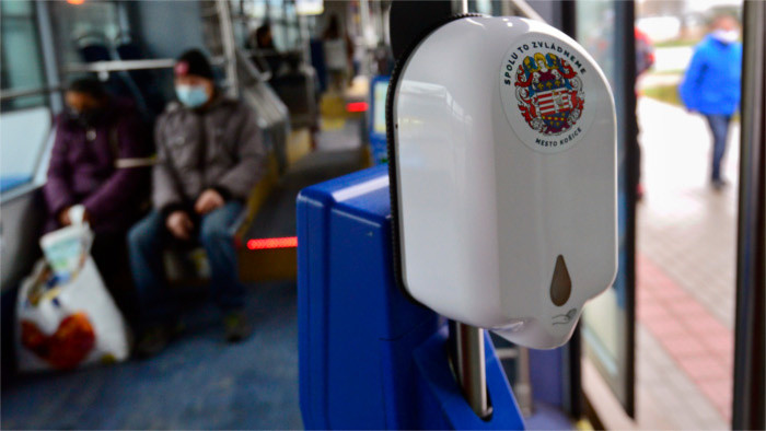 Košice equips all city trams and buses with disinfectant dispensers 