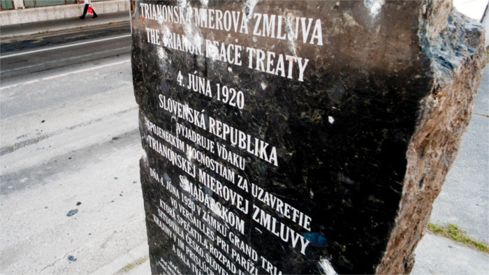 100 rokov Trianonskej mierovej zmluvy