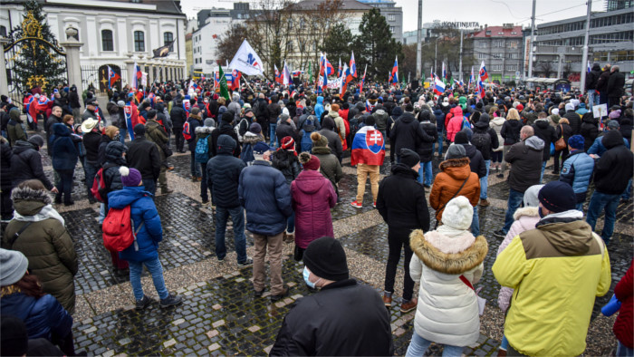 Manifestation contre le gouvernement d’Igor Matovic