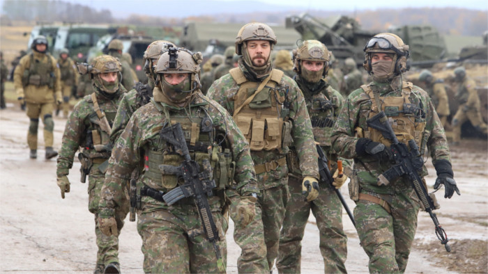 Slowakische Streitkräfte bei internationaler Militärübung