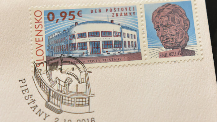 Nová poštová známka s motívom Piešťan