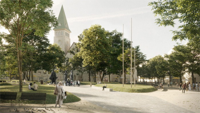 Living Square Project to make Bratislava city centre greener and carless