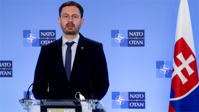 Le premier ministre E.Heger au siège de l’OTAN à Bruxelles 