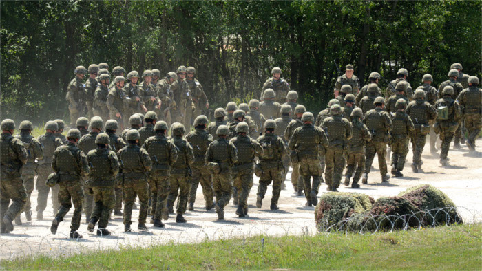 Soldados eslovacos participan en maniobra militar Black Swan