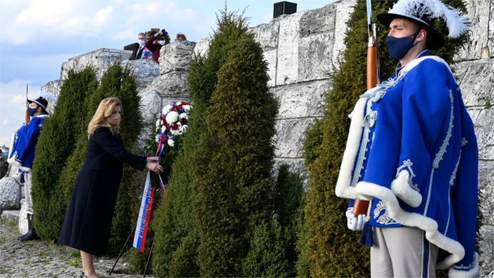 Čaputová ehrt tschechoslowakischen Gründervater Štefánik