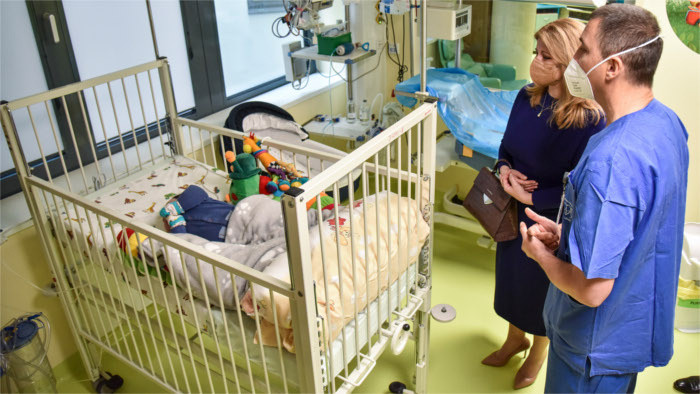 Präsidentin Čaputová besuchte neue Abteilung der Kinderkardiologie