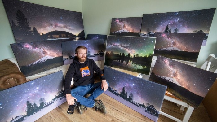 Astrofotograf Tomáš Slovinský v Ráne na eFeMku