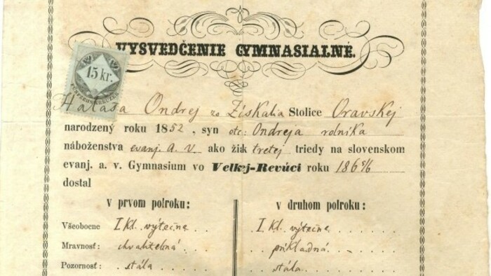 Dobrá správa / O vysvedčeniach