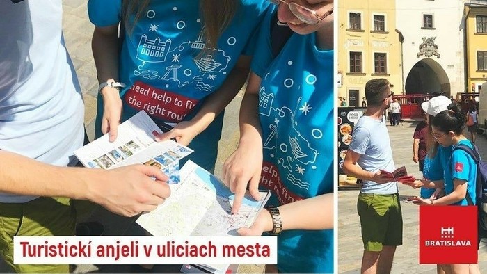 Turistickí anjeli v uliciach hlavného mesta