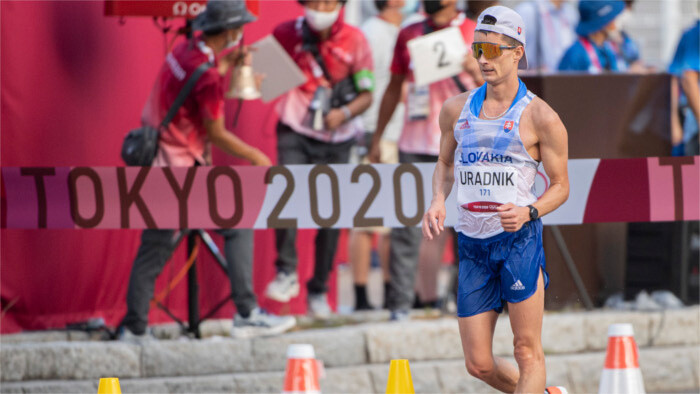 Úradník v chôdzi na 20 km na 41. mieste