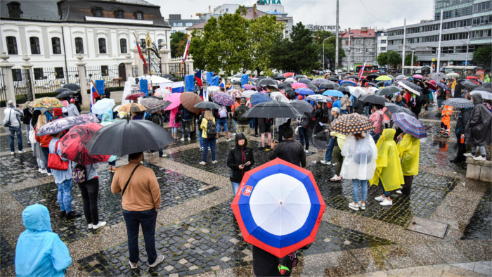В Братиславе продолжаются протесты