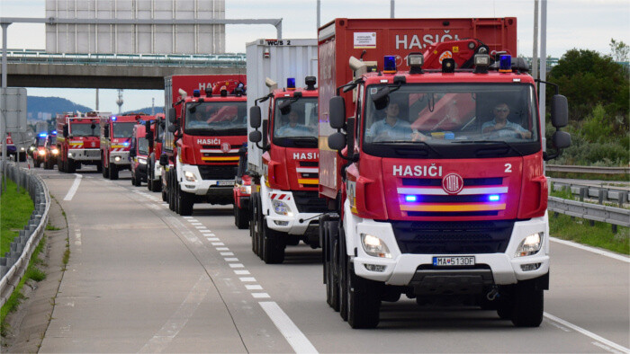 Slowakische Feuerwehrleute in Griechenland eingesetzt