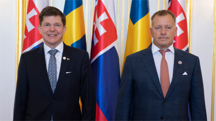 Спикер шведского парламента А. Норлен в Братиславе