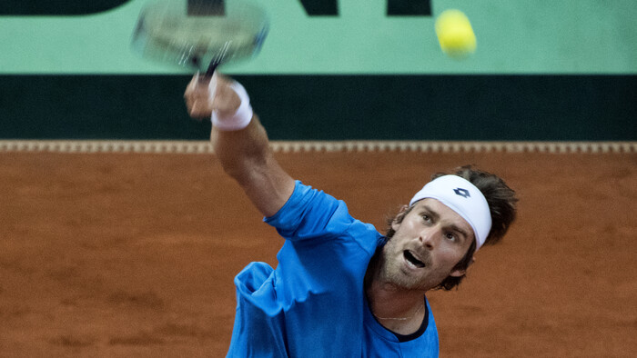 Tenis: Norbert Gomboš pred zápasom s Čile