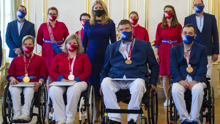Paralympionici u prezidentky