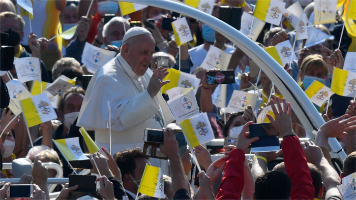Pope Francis visiting Eastern Slovakia