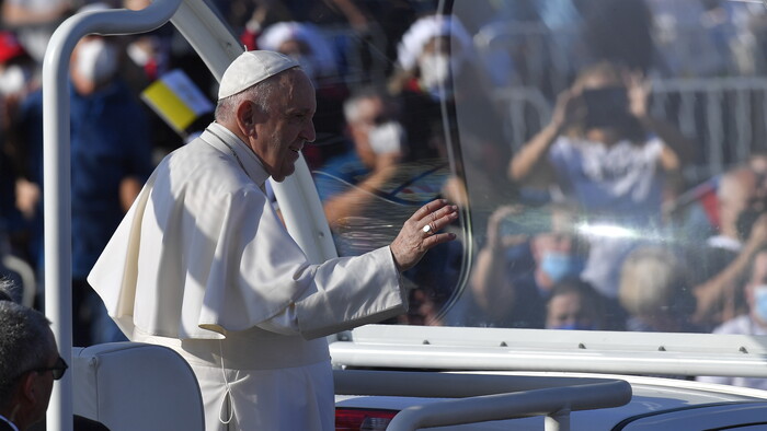 Pope Francis in Šaštín celebrates Our Lady of Sorrows