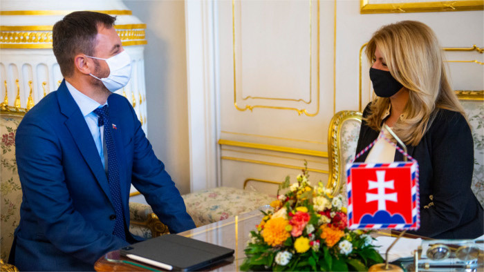 Čaputová debattierte mit Heger über Situation im Rechtsstaat