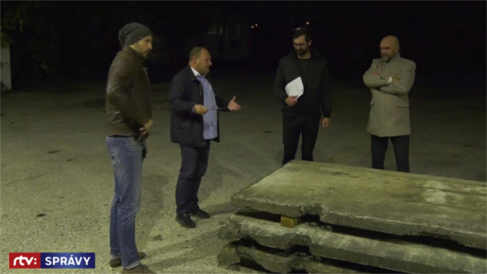 Fragmente der Berliner Mauer im slowakischen Nitra