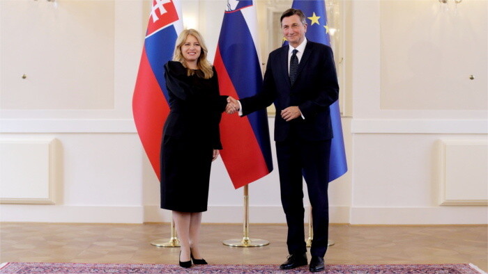 La présidente Zuzana Čaputová en Slovénie