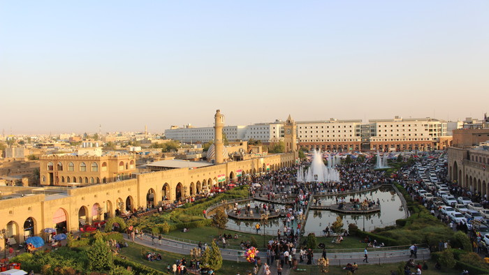 Hlavne╠ü na╠ümestie v Erbile, Irak.JPG