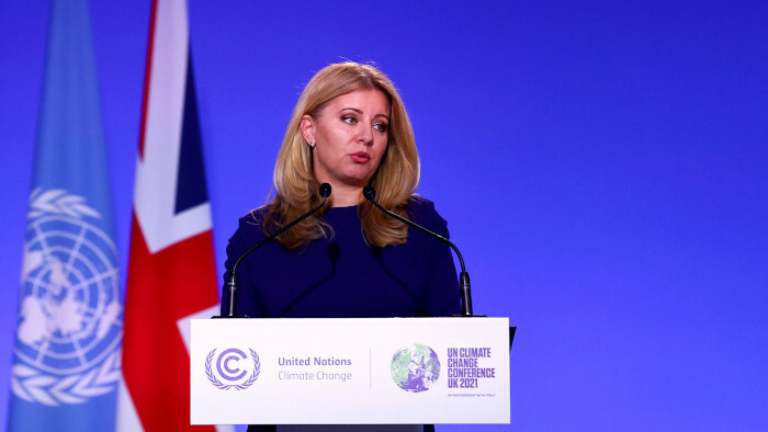 Präsidentin Čaputová zu Klima-Zielen in Glasgow