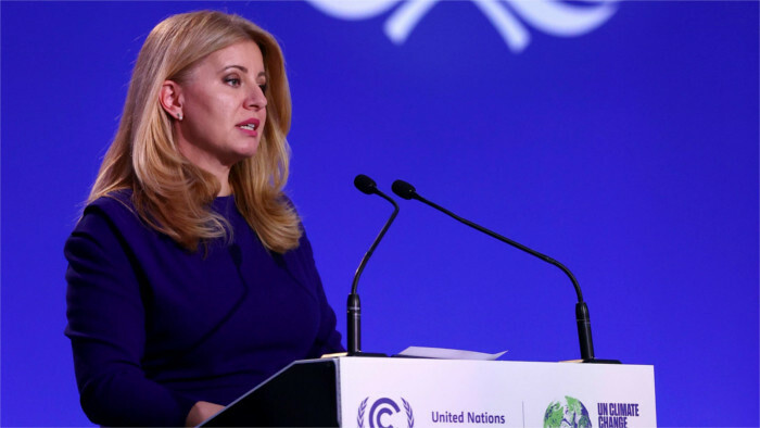 Z. Čaputová prévient : une dévastation irréversible menace notre planète