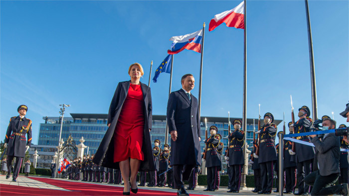El presidente polaco Andrzej Duda se encuentra de visita en Eslovaquia 
