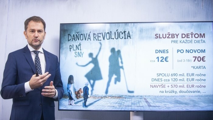 Matovič presenta la primera parte de su reforma tributaria