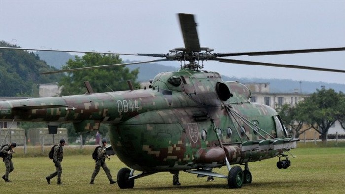 Helicopter Accident at Military Training Camp